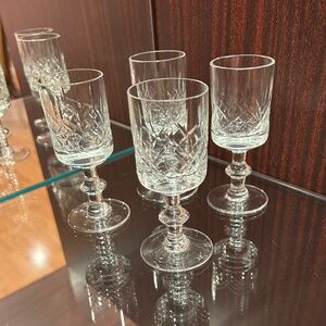 Art Deco 1930s Set of 4 Finely Cut Crystal Cognac Shots